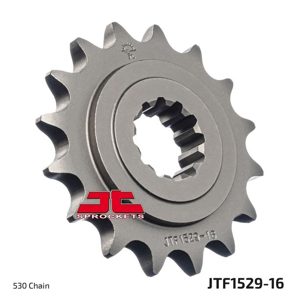 JT Sprockets 530 16T fine toothed sprocket inner diameter 24 mm/ 28.7 mm for Kawasaki GPZ ZRX S R 1100 / 1200 ccm Year 1995 - 2006