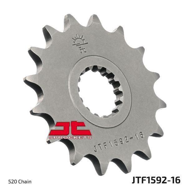 Pignon à dents fines JT Sprockets 520 16T, diamètre intérieur 25 mm/28 mm pour Yamaha YFZ Performance Race R X Special Bill Balance YFM 450 / 700 ccm
