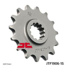 JT Sprockets 420 15Z fijngetand tandwiel binnendiameter 17 mm/20,2 mm voor KTM SX 50 - 65 ccm bouwjaar 1998 - 2021