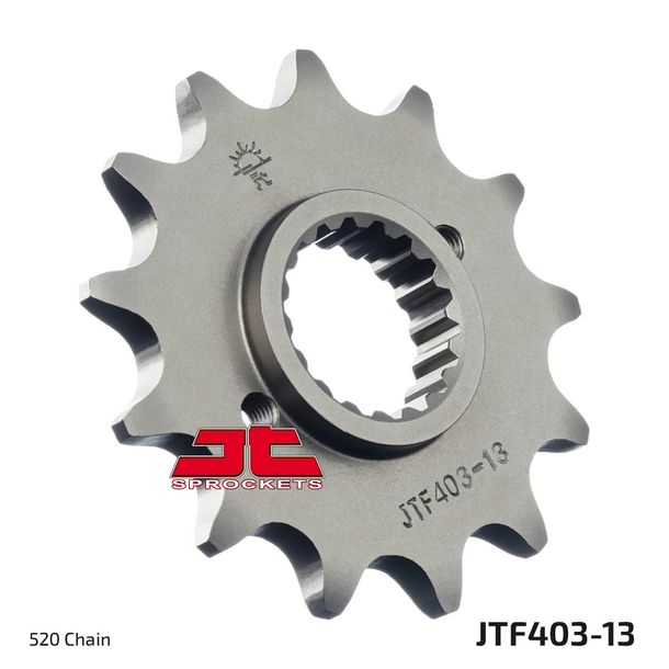 Pignon à dents fines JT Sprockets Racing 520 13T, diamètre intérieur 22,5 mm/25 mm pour BMW G X, Husqvarna TC SMR SM 510 R 449 - 511 ccm Année 2008 - 2013