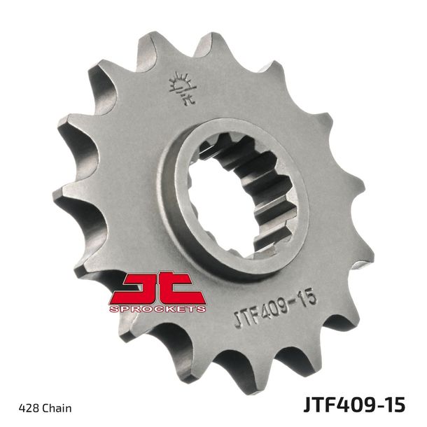 Ritzel JT Sprockets 428 15Z feinverzahnt Innendurchmesser 19,4mm / 22mm für Suzuki DR S SE DR-Z L L2 125 ccm Bj. 1985 - 2020