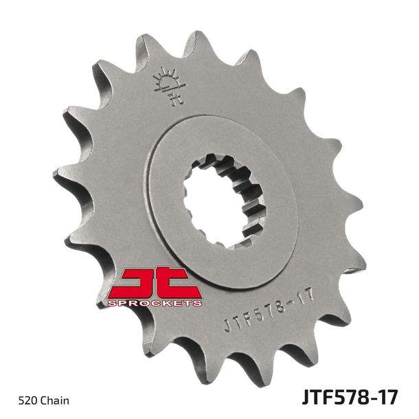Ritzel JT Sprockets 520 17Z feinverzahnt Innendurchmesser 21,6mm / 25mm für Yamaha XTZ A Super Tenere 750 ccm Bj. 1989 - 1997