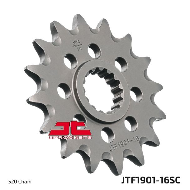 Pignon à dents fines JT Sprockets Racing 520 16T, diamètre intérieur 22 mm/25 mm pour Beta RR LC Enduro Motard, KTM EXC RACING EGS 52 3 Racing Xtrainer