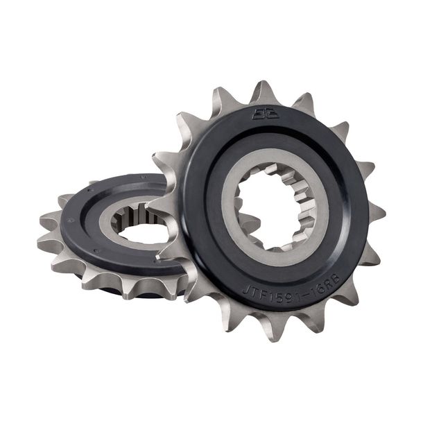 JT Sprockets 525 16T Rubberized Sprocket Inner Diameter 26mm/30mm for Yamaha MT-09 MT-07 YZF-R1 689 - 1000 ccm Year 2002 - 2022
