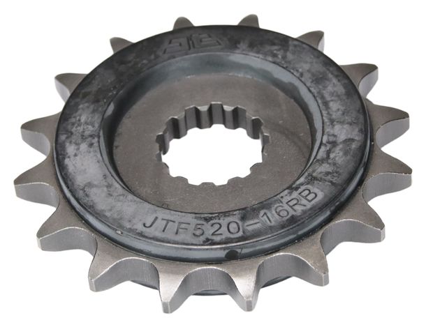 Pignon caoutchouté JT Sprockets 520 16T diamètre intérieur 21,7 mm/25 mm pour Suzuki GSX-R, Kawasaki ZR-7 S GSR 600 - 1050 cc modèle 1991 - 2022