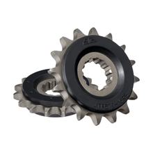 Pinhão JT Sprockets 530 16Dentes com revestimento de borracha Diâmetro Interno 26mm / 30mm para Yamaha FZ1 Fazer N NA S SA YZF-R1 500 - 1670 ccm Ano. 1984 - 2016