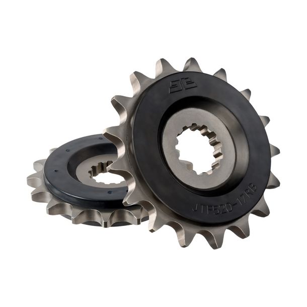 Ritzel JT Sprockets 520 17Z gummiert Innendurchmesser 21,7mm / 25mm für Suzuki GSX-R, Kawasaki ZR-7 S GSR 600 - 1050 ccm Bj. 1991 - 2021