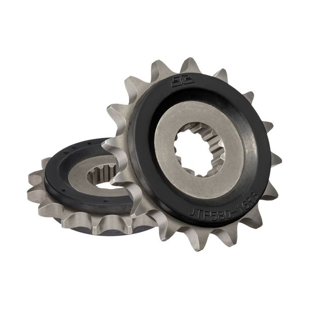Piñón de goma JT Sprockets 530 16T, diámetro interior 21,6 mm/25 mm para Yamaha YZF-R6 FZ 6 Fazer S YZF R Thunderace FZR Exup 600 - 1000 ccm Año 1985 - 2010