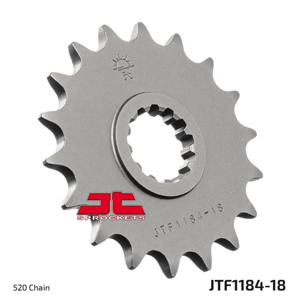 Ritzel JT Sprockets 520 18Z feinverzahnt Innendurchmesser 26mm / 30mm für Triumph Speedmaster Bonneville T100 Scrambler EFI America 865 / 900 ccm Bj. 2015 - 2017