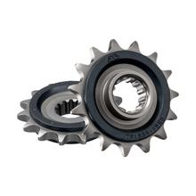 Tandwiel JT Sprockets 525 15T rubbergecoate binnendiameter 22mm / 25mm voor Kawasaki ZX-6R 600 / 636 ccm Bj. 1998 - 2002