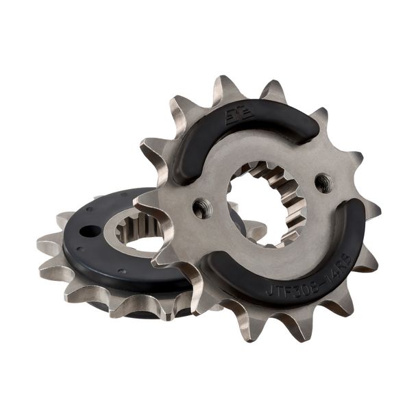 Ritzel JT Sprockets 520 14Z gummiert Innendurchmesser 21,6mm / 25mm für Honda FMX NX Dominator SLR, Suzuki GSX-R K.L.M.N Yamaha XT X Aprilia Pegaso MT-03 Bj. 1989 - 2016