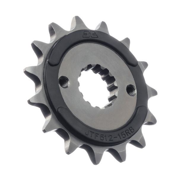 Pignone gommato JT Sprockets 520 15T diametro interno 21,6 mm/25 mm per Kawasaki ER-5 ZX-9R Ninja GPZ S ZX-7 R RR, Yamaha YZF Thunder Cat KLE ZRX E 250 Anno 1984 - 2007