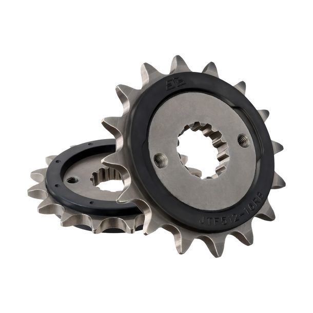 Pignon caoutchouté JT Sprockets 520 16T, diamètre intérieur 21,6 mm/25 mm pour Kawasaki ER-5 ZX-9R Ninja GPZ S ZX-7 R RR, Yamaha YZF Thunder Cat KLE Année 1984 - 2007