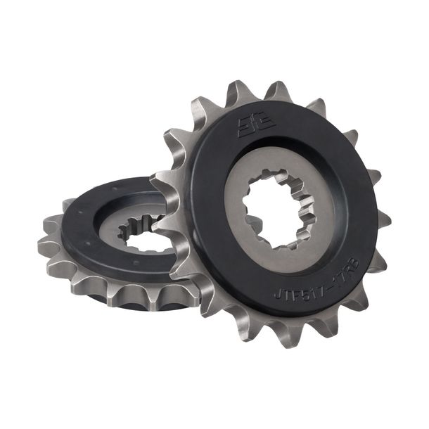 JT Sprockets 530 17Z rubberen tandwiel binnendiameter 24 mm/28,7 mm voor Kawasaki ZR Zephyr ZZR ABS ZX-12 R GPZ F Performance Sport 750 - 1400 cc bouwjaar 1984 - 2020