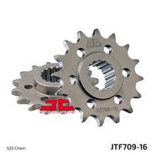 Ritzel JT Sprockets Racing 525 16Z feinverzahnt Innendurchmesser 25mm / 28mm für Aprilia SL Shiver ABS GT SMV Dorsoduro Caponord ATC Factory Rally 750 Bj. 2007 - 2021