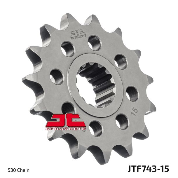 Ritzel JT Sprockets 530 15Z feinverzahnt Innendurchmesser 22mm / 25mm für Ducati Multistrada S ABS Enduro Granturismo 1200 - 1262 ccm Bj. 2010 - 2021
