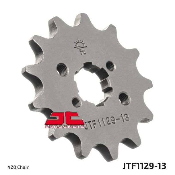 Ritzel JT Sprockets 420 13Z grobverzahnt Innendurchmesser 14mm / 17mm für Aprilia SX, Derbi Senda SM DRD X-Treme Pro Racing RX R RS4 X-Race Gilera RCR