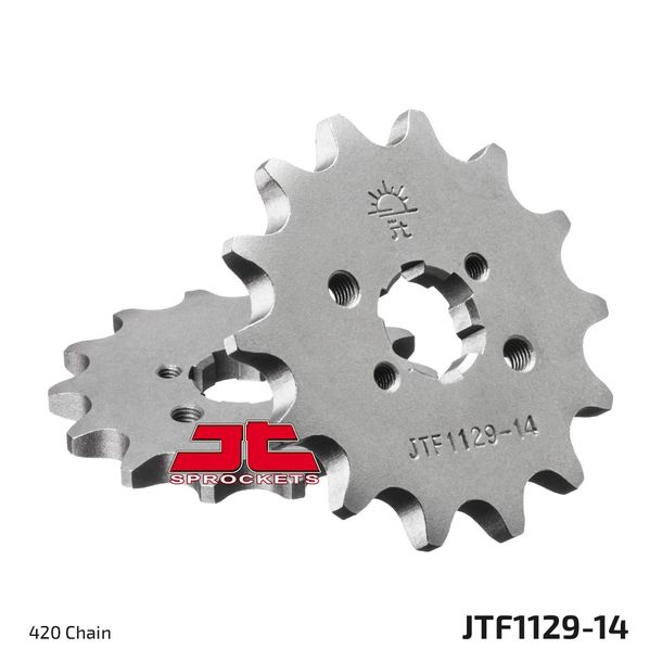 Pignon JT 420 14T à dents grossières, diamètre intérieur 14 mm/17 mm pour Aprilia SX, Derbi Senda SM DRD X-Treme Pro Racing RX R RS4 X-Race Gilera