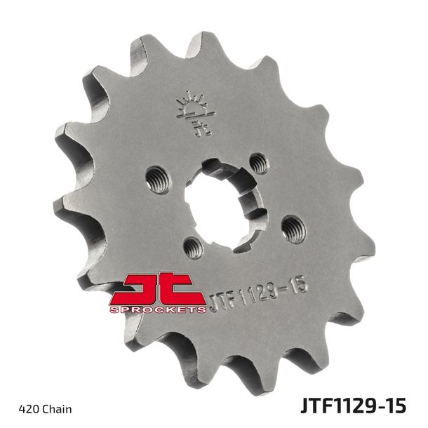 Ritzel JT Sprockets 420 15Z grobverzahnt Innendurchmesser 14mm / 17mm für Aprilia SX, Derbi Senda SM DRD X-Treme Pro Racing RX R RS4 X-Race Gilera RCR
