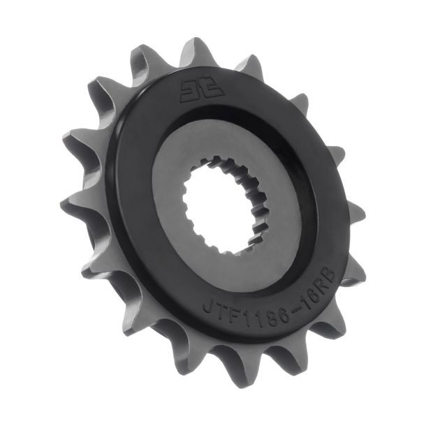 JT Sprockets 525 16T Rubberized Sprocket Inner Diameter 25mm/22.5mm for Triumph Speed Twin Bonneville Scrambler Thruxton EFI R 1200 ccm Year 2016 - 2021