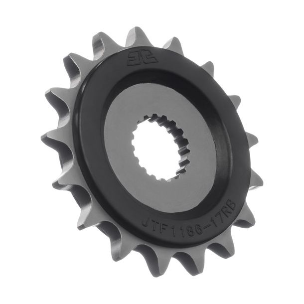 Ritzel JT Sprockets 525 17Z gummiert Innendurchmesser 25mm / 22,5mm für Triumph Speed Twin Bonneville Scrambler Street EFI Thruxton R 900 / 1200 ccm Bj. 2016 - 2021