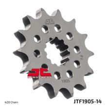 JT Sprockets Racing 428 14Z fijn getand binnendiameter 17 mm/20 mm voor KTM SX, Husqvarna TC 85 cc modeljaar 2018 - 2022