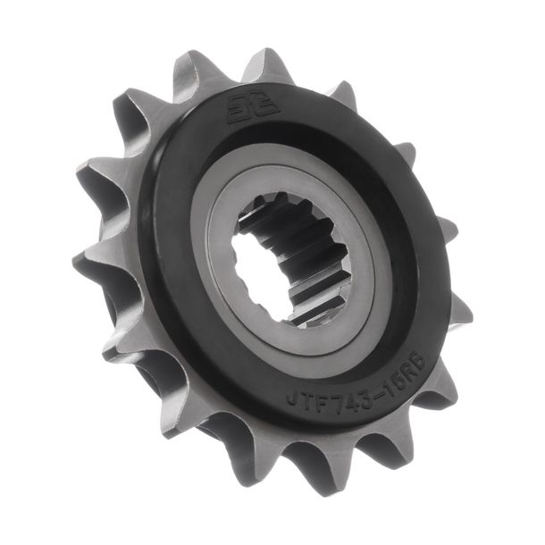 Ritzel JT Sprockets 530 15Z gummiert Innendurchmesser 22mm / 25mm für Ducati Multistrada S ABS Enduro Granturismo 1200 - 1262 ccm Bj. 2010 - 2021