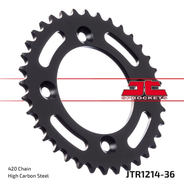 Kettenrad JT Sprockets 420 36Z Innendurchmesser 80mm Lochkreis 100mm für Honda XR R CRF F CR 70 - 110 ccm Bj. 1982 - 2021
