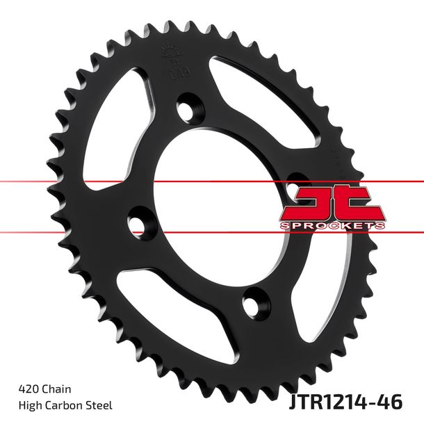 Kettenrad JT Sprockets 420 46Z Innendurchmesser 80mm Lochkreis 100mm für Honda XR R CRF F CR 70 - 110 ccm Bj. 1982 - 2021