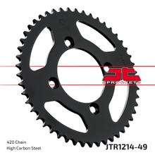 Kettenrad JT Sprockets 420 49Z vnitřní průměr 80mm rozteč otvorů 100mm pro Honda XR R CRF F CR 70 - 110 ccm r.v. 1982 - 2021