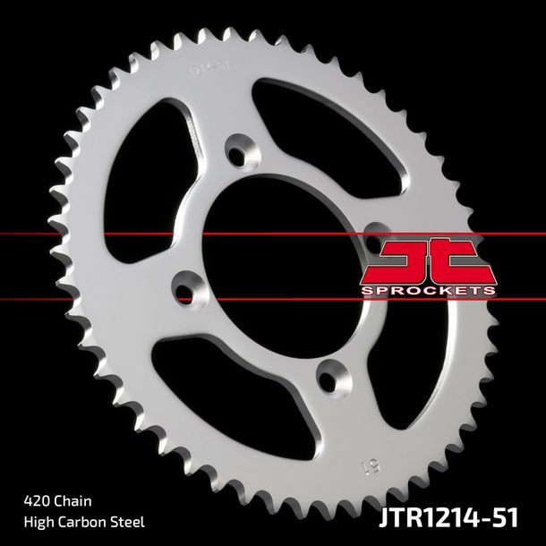 Kettenrad JT Sprockets 420 51Z Innendurchmesser 80mm Lochkreis 100mm für Honda XR R CRF F CR 70 - 110 ccm Bj. 1982 - 2021