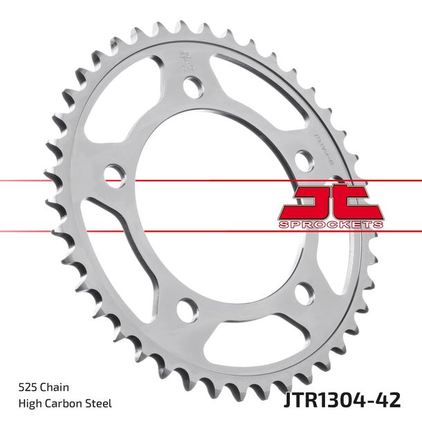 Piñón JT Sprockets 525 42Z para Honda CBF N S ABS CBR F CB FA Hornet 500 - 1100 ccm Año 1996 - 2022