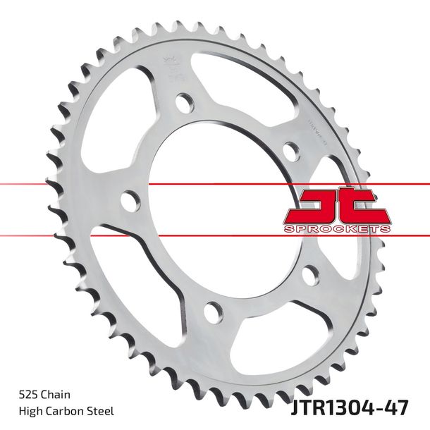 JT Sprockets 525 47Z sprocket for Honda CBF N S ABS CBR F CB FA Hornet 500 - 1100 ccm Year 1996 - 2022