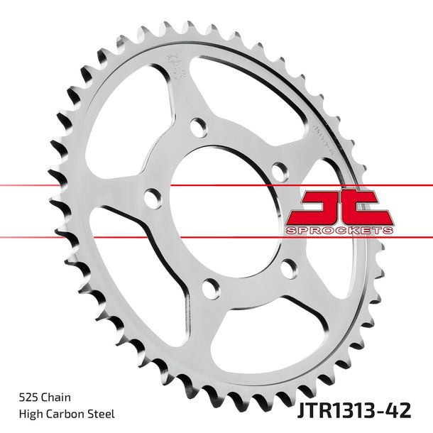 JT Sprockets 525 42T sprocket inner diameter 74mm bolt circle 96mm for Honda CBR R RR 400 ccm Year 1988