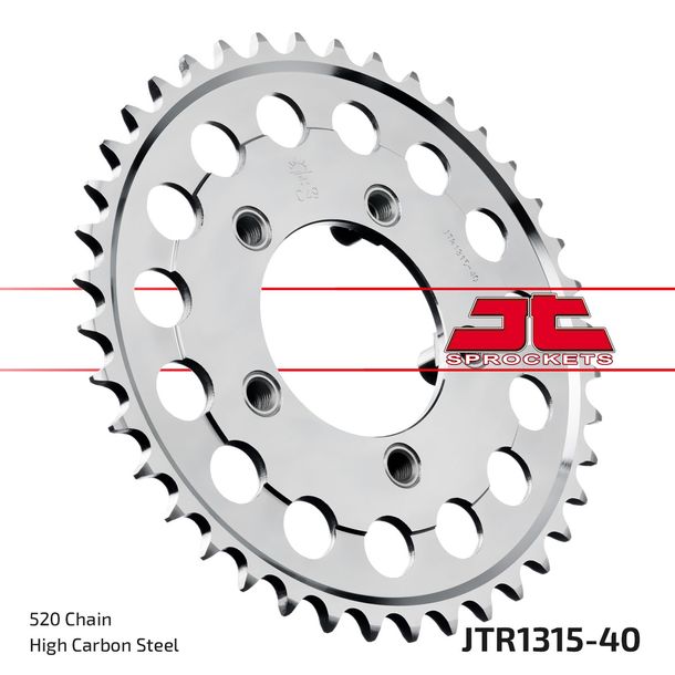 JT Sprockets 520 40Z sprocket inner diameter 74mm bolt circle 96mm for Honda NSR R 250 ccm Year 1990 - 1993
