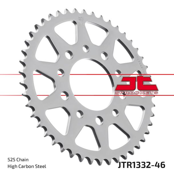 Kettenrad JT Sprockets 525 46Z Innendurchmesser 80mm Lochkreis 110mm für Honda CB F2 Seven Fifty XRV Africa Twin 400 - 865 ccm Bj. 1985 - 2015