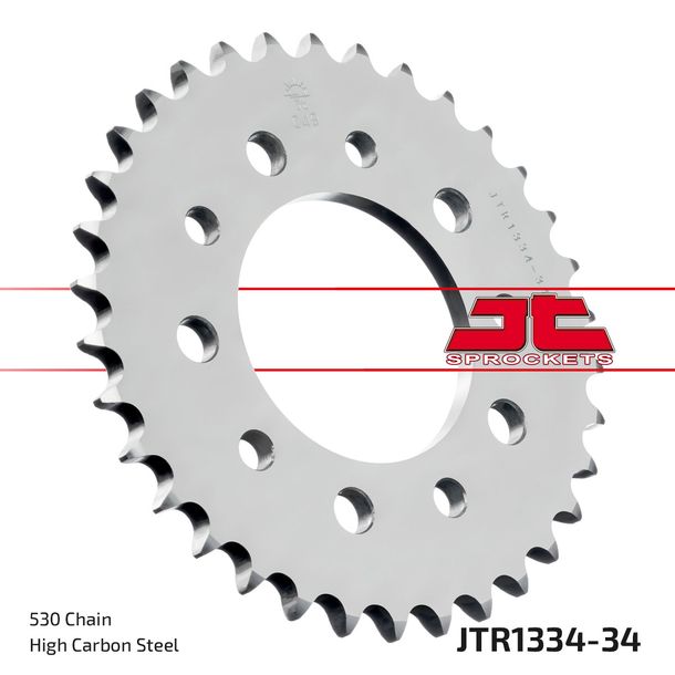 Pignone JT Sprockets 530 34Z, diametro interno 80 mm, bullone circolare 110 mm per Honda CBR F CB Big One F2 Bol d`Or VF VFR CBX C Magna 450 - 1100 ccm Anno 1979 - 2000