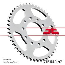 Piñón JT Sprockets 530 47Z, diámetro interior 80 mm, círculo de perno 110 mm para Honda CBR F CB Big One F2 Bol d`Or VF VFR CBX C Magna 450 - 1100 Año 1979 - 2000