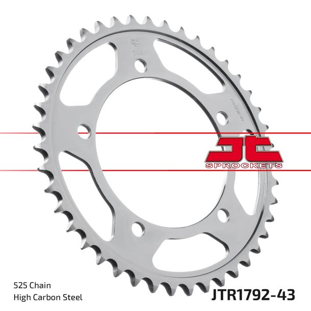 JT Sprockets 525 43Z sprocket for Suzuki GSX-R GSR 600 - 1050 ccm Year 2000 - 2022