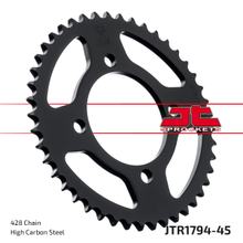 Zębatka JT Sprockets 428 45Z średnica wewnętrzna 80mm rozstaw śrub 100mm dla Suzuki GZ Marauder U 125 ccm rok produkcji 1998 - 2013