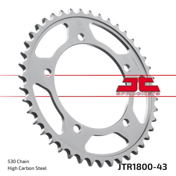 Piñón JT Sprockets 530 43Z para Suzuki GSX FA F GSF Bandit SA GSX-R N S, Triumph Speed Triple i 900 - 1300 ccm Año 1996 - 2021
