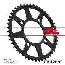 Zębatka JT Sprockets 428 47Z średnica wewnętrzna 76mm rozstaw śrub 100mm dla Suzuki VL Intruder RG Gamma F Wolf 125 ccm rocznik 1992 - 2008