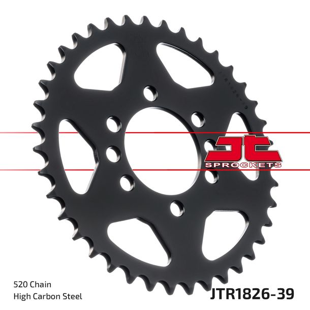 Pignon JT Sprockets 520 39Z, diamètre intérieur 64 mm, cercle de boulons 84 mm pour Suzuki LT-Z Quadsport, Arctic Cat DVX Kawasaki KFX Sport RV Van