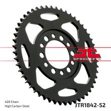 Zębatka tylna JT Sprockets 428 52Z średnica wewnętrzna 62mm rozstaw śrub 80mm dla Yamaha DT TW E Trailway YZ TY SR SE 80 - 350 ccm rok produkcji 1974 - 2015