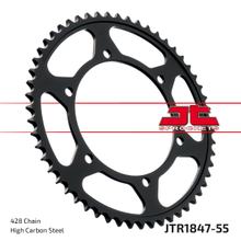 Coroa JT Sprockets 428 55Z diâmetro interno 120mm círculo de furação 136mm para Yamaha TDR R FZR RR 125 - 400 ccm ano 1990 - 2015