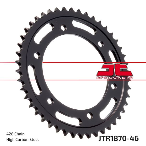 Kettenrad JT Sprockets 428 46Z Innendurchmesser 110mm Lochkreis 130mm für Yamaha TZR YBR 125 / 250 ccm Bj. 1997 - 2013