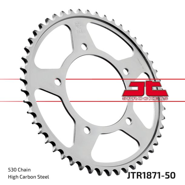 Kettenrad JT Sprockets 530 50Z Innendurchmesser 112mm Lochkreis 138mm für Yamaha YZF-R6 600 ccm Bj. 1999 - 2002