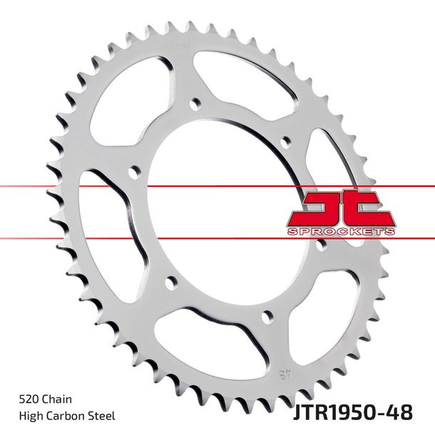 Kettenrad JT Sprockets 520 48Z Innendurchmesser 119mm Lochkreis 138mm für Husaberg FE FS FC 350 - 650 ccm Bj. 1993 - 2008