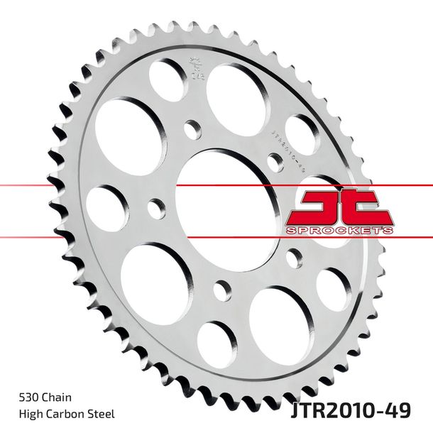 JT Sprockets 530 49Z sprocket inner diameter 80mm bolt circle 110mm for Triumph Tiger Speed Triple i Thunderbird Sport Daytona Sprint Trophy Legend TT Year 1992 - 2004