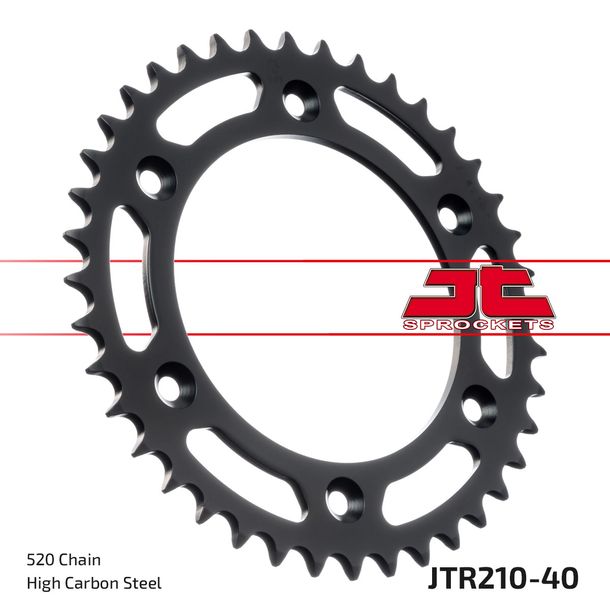 Kettenrad JT Sprockets 520 40Z Innendurchmesser 125mm Lochkreis 153mm für Honda CR R CRF L Rally, HM CRE F XR RX 125 - 650 ccm Bj. 1983 - 2021
